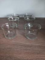 Set van 6 theelichthouders, Ophalen of Verzenden, Zo goed als nieuw