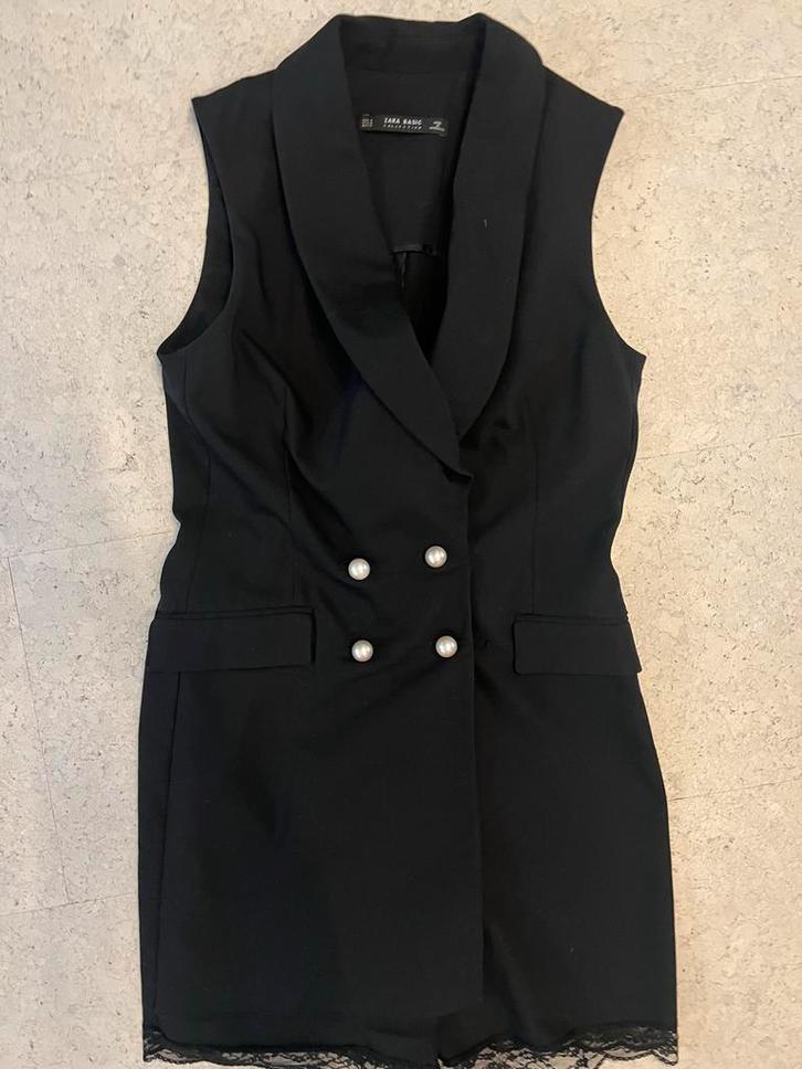 Zwarte Zara Basic Jumpsuit maat M, Kleding | Dames, Jurken, Gedragen, Maat 38/40 (M), Zwart, Boven de knie, Ophalen of Verzenden