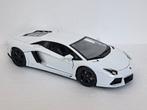 Lamborghini Aventador LP700-4 wit 1/18  zie adv, Ophalen of Verzenden, Zo goed als nieuw, Auto, Bburago