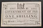 Fiji 1 shilling 1942 met wm, Postzegels en Munten, Bankbiljetten | Oceanië, Ophalen, Los biljet