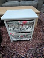 Rieten manden kastje, Ophalen, 1 of 2 laden, 50 tot 100 cm, Minder dan 100 cm