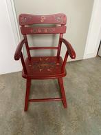 Hindeloopen kinderstoeltje met armleuning, Gebruikt, Ophalen of Verzenden, Eén, Rood