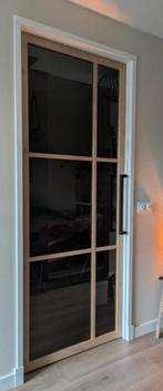 Svedex binnendeur bronsglas en eikenhouten frame, Ophalen, 215 cm of meer, Binnendeur, Nieuw