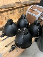 Zwarte Hang Lamp 4x, Huis en Inrichting, Lampen | Hanglampen, Ophalen, Gebruikt, Minder dan 50 cm