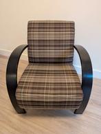 Montèl fauteuil bruin tartan ontwerp vintage stoelen geruit, Ophalen, Gebruikt, Minder dan 75 cm, Nvt