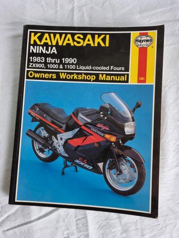 Werkplaats handboek Kawasaki Ninja zx900, 1000, 1100. Haynes beschikbaar voor biedingen
