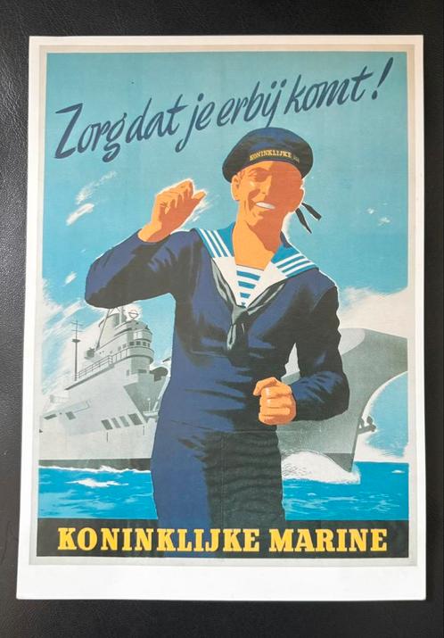 Koninklijke Marine ansichtkaart uit 2001, Verzamelen, Militaria | Algemeen, Marine, Nederland, Verzenden