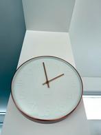 Karlsson wandklok - Wit met koper, Ophalen of Verzenden, Zo goed als nieuw, Wandklok