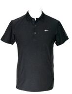 Nike Court polo, dri-fit shirt, zwart, Mt. M, Zwart, Nike Court, Zo goed als nieuw, Racketsport