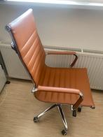 Cognac bureaustoel, Huis en Inrichting, Bureaustoelen, Ophalen, Zo goed als nieuw, Bruin