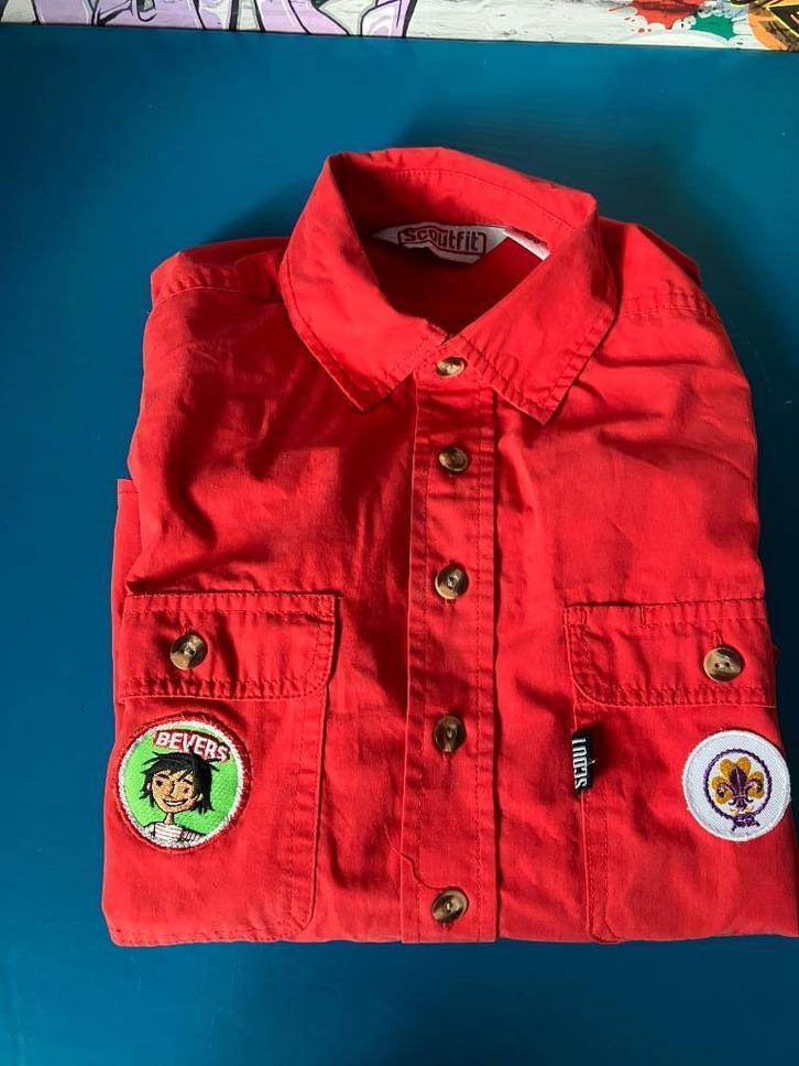 bever blouse scouting maat 128, Verzamelen, Scouting, Zo goed als nieuw, Kleding, Ophalen