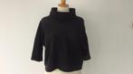 Zwarte top met colletje en dreikwart mouw maat M, Kleding | Dames, Tops, Maat 38/40 (M), Elsewhere, Zwart, Ophalen of Verzenden