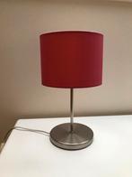 Schemerlampje / Tafellampje met roze kap, Huis en Inrichting, Ophalen of Verzenden, Zo goed als nieuw, Metaal, Minder dan 50 cm
