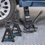 Autokrik 2,5 ton + 2 assteunen 3 ton van €145,- NU VOOR, Auto diversen, Ophalen, Zo goed als nieuw, Hydraulisch, Garagekrik