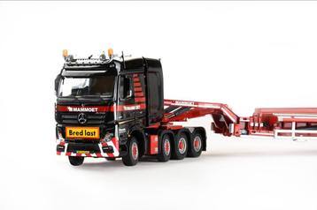 Mammoet MB Actros 8x4 + Nooteboom super wing carrier IMC beschikbaar voor biedingen