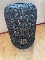 Bruine gevlochten lampenkap, Rond, Ophalen of Verzenden, Zo goed als nieuw, Bruin