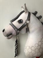 halsterset hobbyhorse / stokpaard glitter zilver, Ophalen of Verzenden, Nieuw