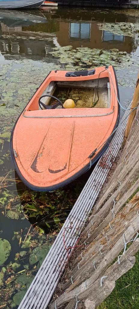Leuke oranje boot - Opknapper!, Watersport en Boten, Bootonderdelen, Gebruikt, Ophalen of Verzenden