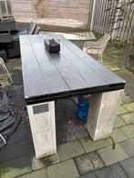 Buitentafel met open haard, Ophalen of Verzenden, Gebruikt, Rechthoekig, Hout