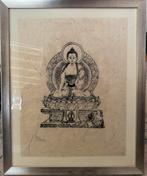 Originele pentekening uit Nepal op handgeschept papier, Ophalen of Verzenden