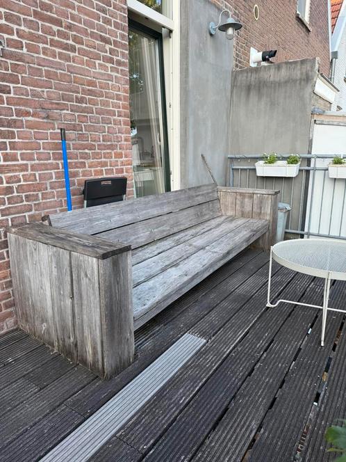 Gratis af te halen, tuinbank / loungebank, Tuin en Terras, Tuinsets en Loungesets, Gebruikt, Hout, Bank, Ophalen