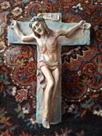 Antiek Stenen Kruisbeeld Jezus Christus - Jan Oosterman, Ophalen of Verzenden