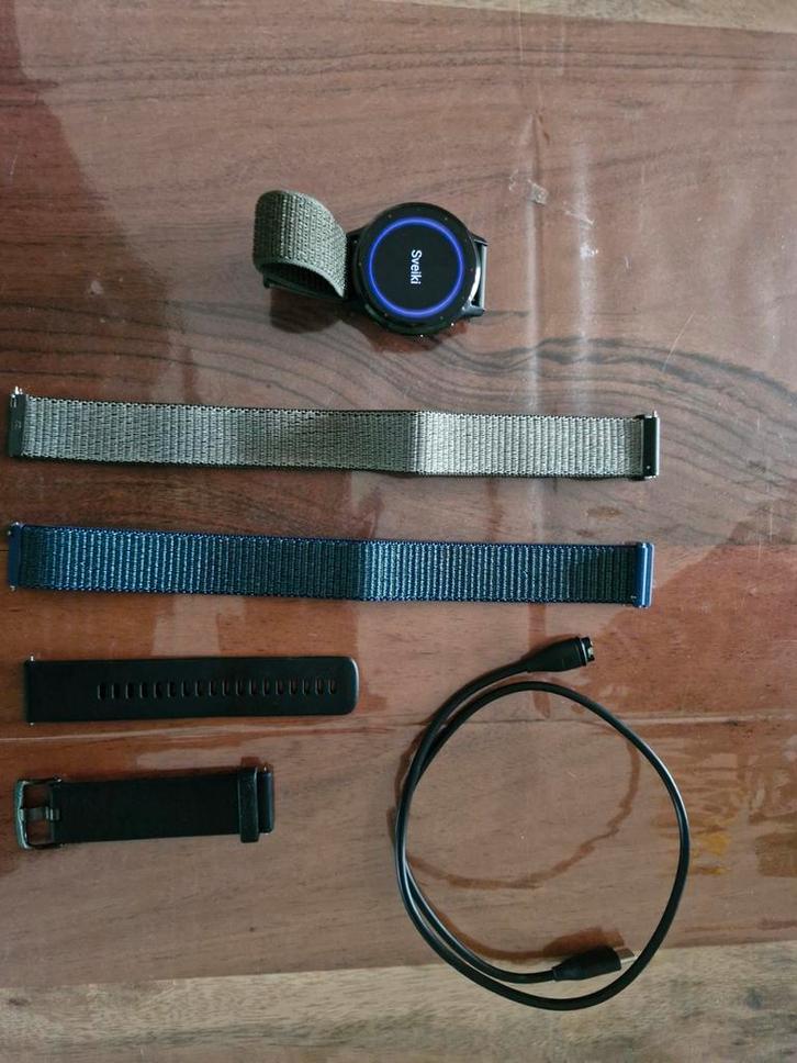 Garmin Venu 3 + toebehoren, Sieraden, Tassen en Uiterlijk, Sporthorloges, Zo goed als nieuw, Android, Zwart, Ophalen of Verzenden