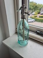 Aqua blauwe spuitfles Brocant Landelijk, Antiek en Kunst, Ophalen
