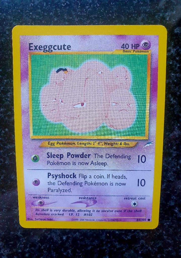 Pokemon Exeggcute, Ophalen of Verzenden, Zo goed als nieuw, Losse kaart