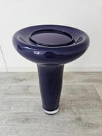 Leerdam glazen paarse vaas / sculptuur, Ophalen, Overige kleuren, Glas, Minder dan 50 cm