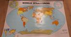 Grote Wereldkaart op Canvas - Mancave/Overkapping, Antiek en Kunst, Antiek | Schoolplaten, Ophalen of Verzenden, Aardrijkskunde