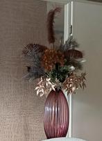 Prachtige grote vaas inclusief kunstboeket, Huis en Inrichting, Woonaccessoires | Vazen, Ophalen, Overige kleuren, Minder dan 50 cm
