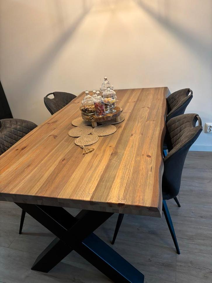 Haco Eettafel + 4 Stoelen - Zo Goed Als Nieuw!, Huis en Inrichting, Tafels | Eettafels, Zo goed als nieuw, 150 tot 200 cm, 150 tot 200 cm