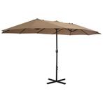 Parasol met aluminium paal 460x270 cm taupe, Nieuw, Ophalen of Verzenden, Bdr, Dab