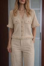 Nieuwe Nukus blazer gilet L, Kleding | Dames, Jasjes, Kostuums en Pakken, Beige, Maat 42/44 (L), Nieuw, Ophalen of Verzenden