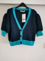 ZARA vest met pofmouwen mt. M, Nieuw, Blauw, Maat 38/40 (M), ZARA