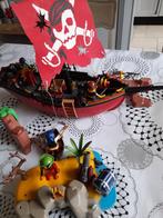Playmobil piraten schip aangeboden, Ophalen of Verzenden, Gebruikt