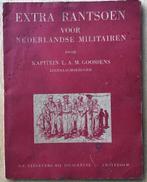 Boekje Extra rantsoen voor Nederlandse militairen - Goossens, Ophalen of Verzenden, 1945 tot heden, Gelezen, Landmacht
