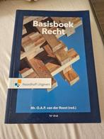O.A.P. van der Roest - Basisboek Recht, Ophalen of Verzenden, Zo goed als nieuw, O.A.P. van der Roest