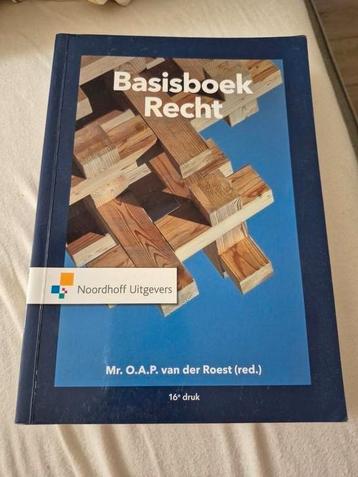 O.A.P. van der Roest - Basisboek Recht beschikbaar voor biedingen