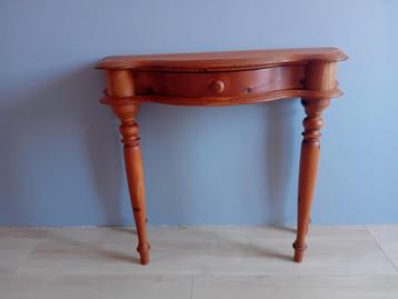 Grenen sidetable/kaptafel met lade beschikbaar voor biedingen