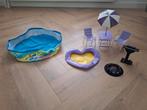 Barbie zwembad, tuinset, bbq, kampvuur, Ophalen of Verzenden, Zo goed als nieuw
