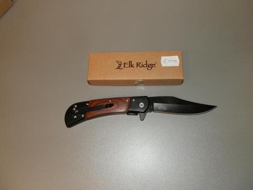 Zakmes Elk Ridge cherokee black wood nieuw, Verzamelen, Militaria | Algemeen, Overige soorten, Mes of Dolk, Overige gebieden, Ophalen of Verzenden