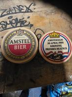 Amstel Bier Viltjes + Kroning Beatrix Viltje, Ophalen of Verzenden, Gebruikt, Viltje(s), Amstel