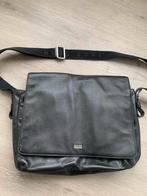 Hugo Boss zwart leren heren schoudertas, Overige merken, Zwart, Ophalen of Verzenden, Zo goed als nieuw
