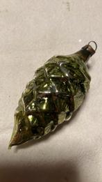 Vintage antieke kerstbal, dennenappel groen, Diversen, Ophalen of Verzenden, Zo goed als nieuw