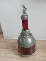 Karaf, art deco, glas/tin  (Gero?), Antiek en Kunst, Ophalen of Verzenden