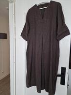 LINNEN JURK DONKERBRUIN MAAT 38, Maat 38/40 (M), Bruin, Ophalen of Verzenden, Zo goed als nieuw