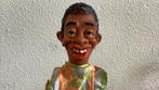 Vintage leuke donkere poppenkastpop, Ophalen of Verzenden