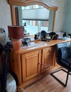 Dressoir met spiegel, Huis en Inrichting, Kasten | Dressoirs, Ophalen, Gebruikt, 150 tot 200 cm, Eikenhout